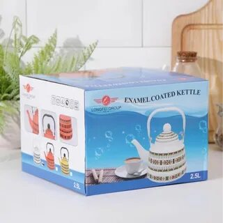 Эмалированный чайник для кухни TK505-2.5L