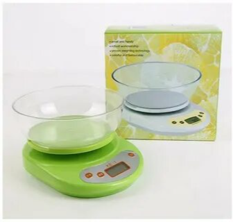 Электронные кухонные весы c чаши 5кг.