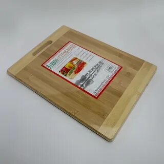 Разделочная доска с ручкой кухонная 20х30см (бамбуковая)