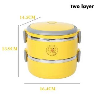 Ланч-бокс 2 секция, круглый, для еды 1,8л