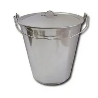 Ведро нержавейка с крышкой 30см, 10л