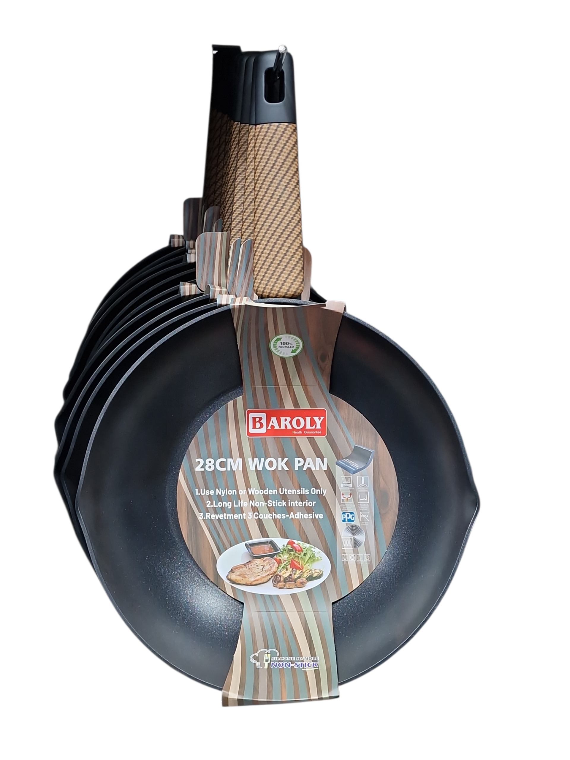 Сковородка ВОК индукционная (BAROLY) антипригарные 81120-7-С-26см