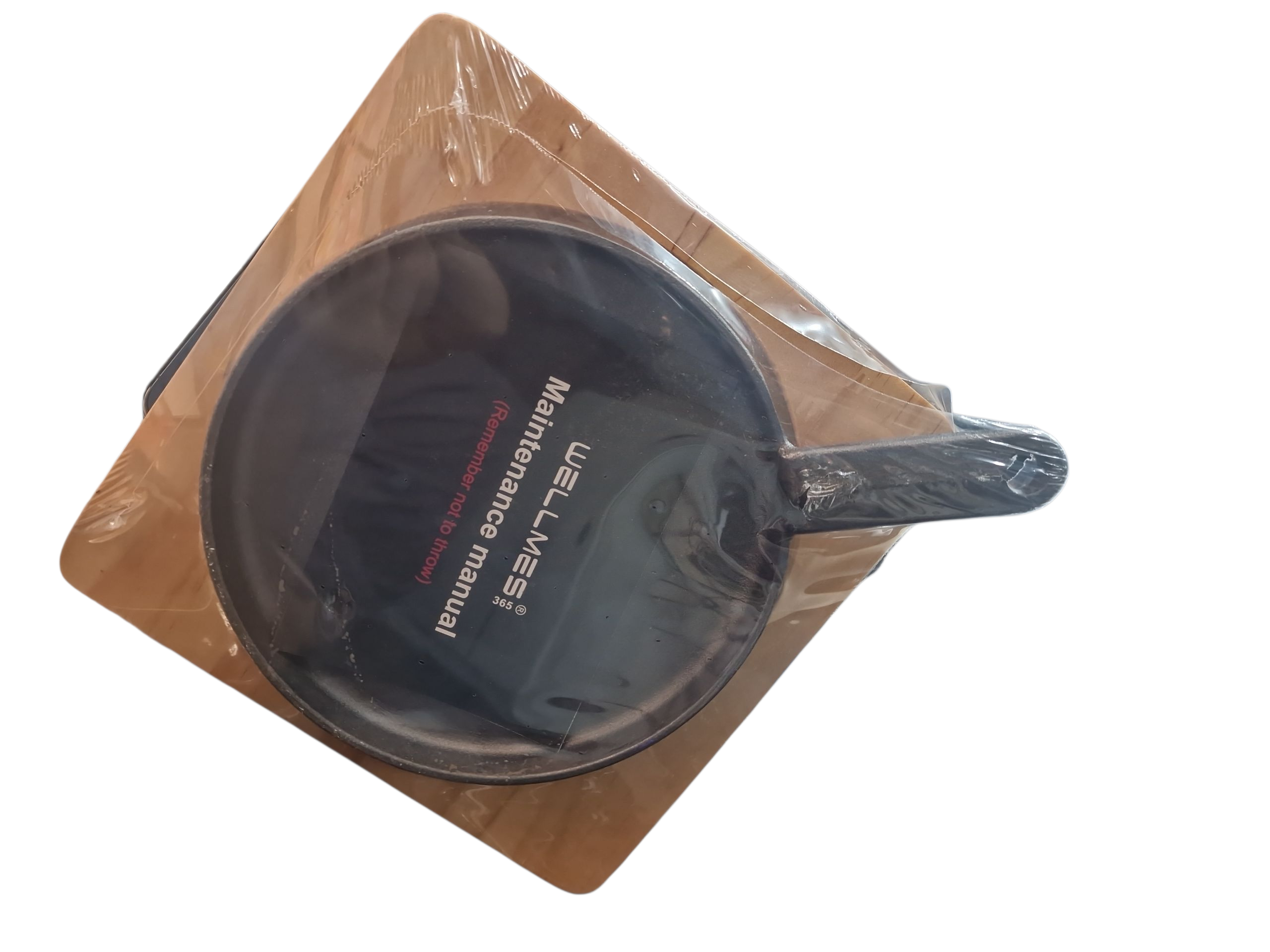 Сковородка чугунная с деревянные подставка WELMES .18см