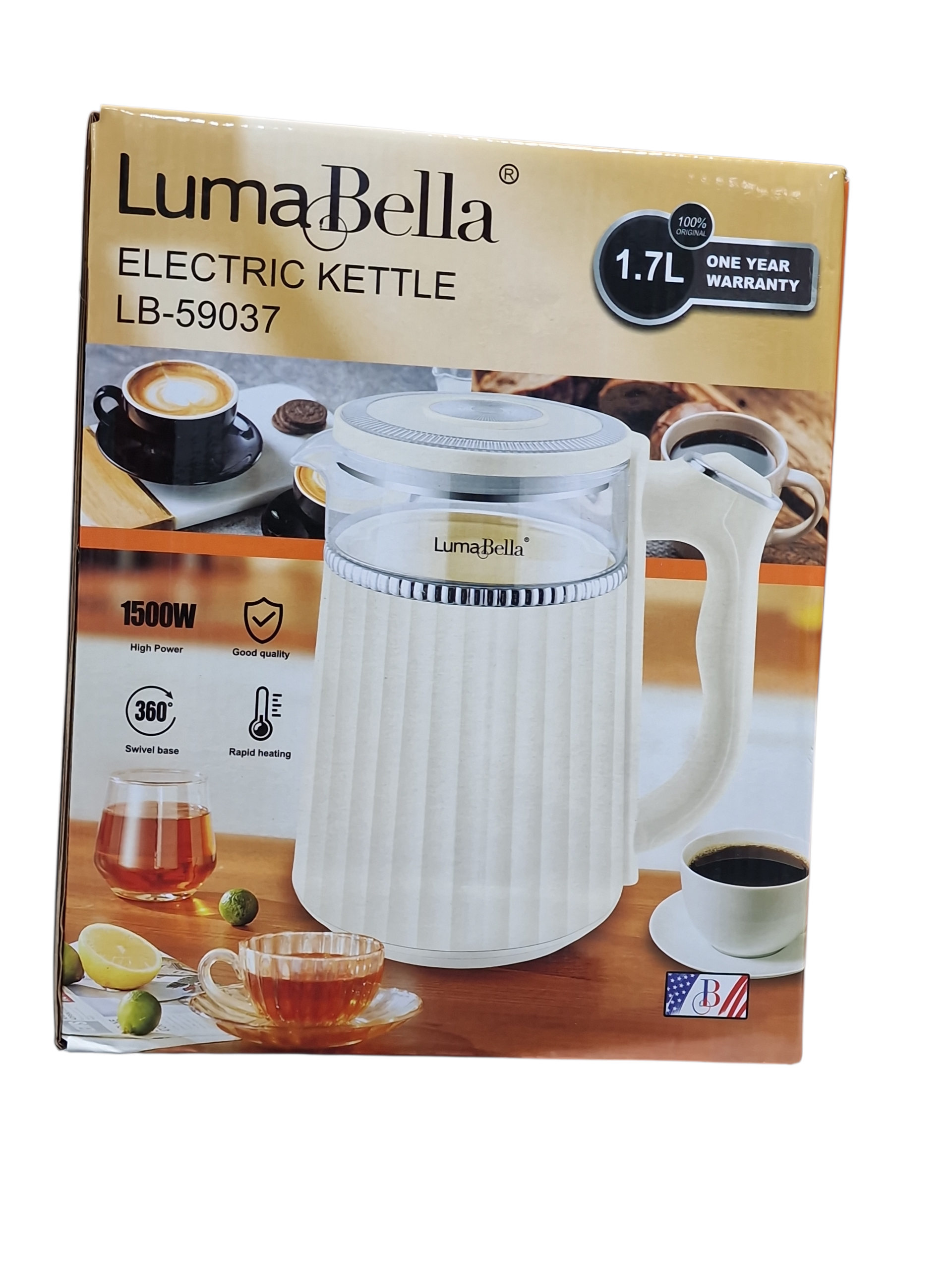 Электрочайник LUMABELLA LB-59037-1,7L