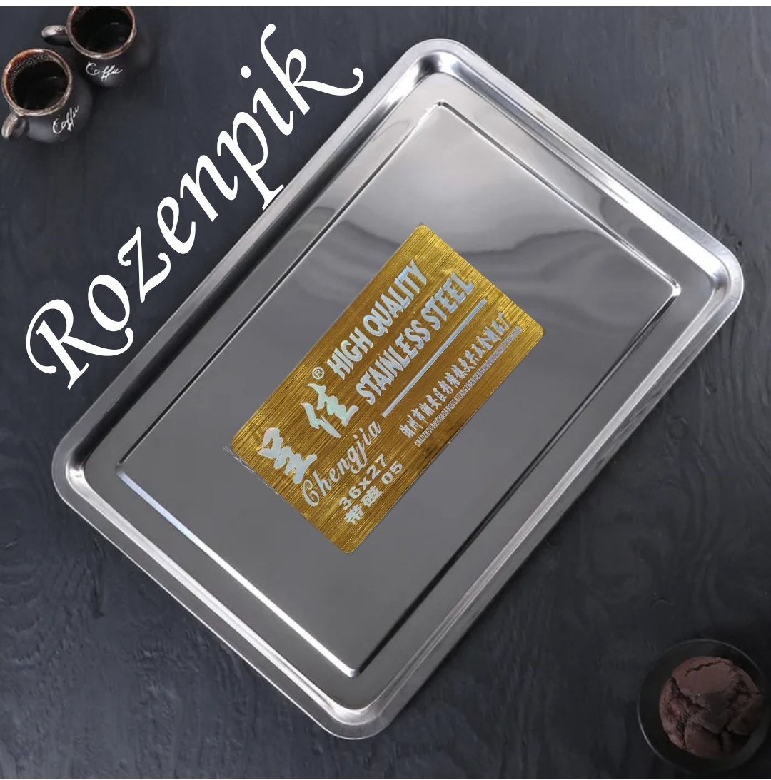 Поднос из нержавеющей стали 36*27  Rozenpik