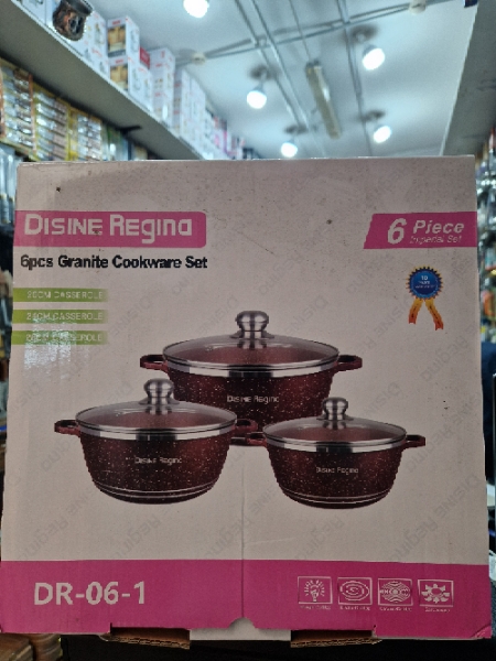 Набор кастрюля гранитная 20.24.28см.DisineRegina