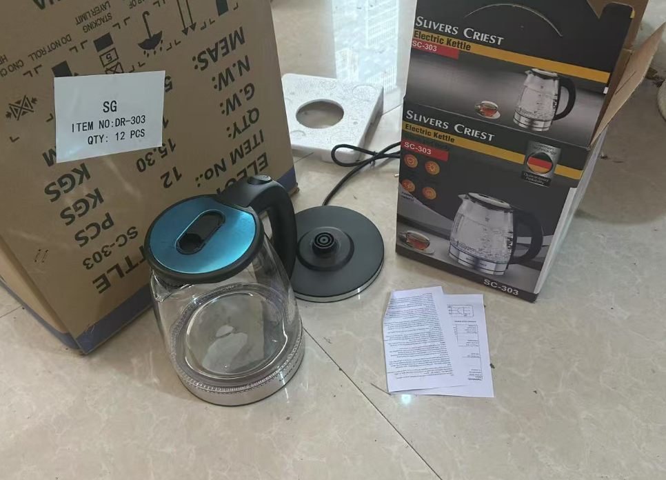 Электрический чайник 2л стеклянный DR-303