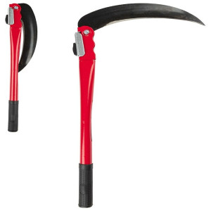 Коса складная красная 50см