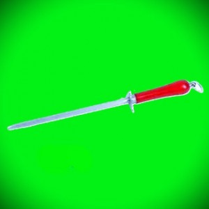 Мусат плоский красный ручка круглый большой