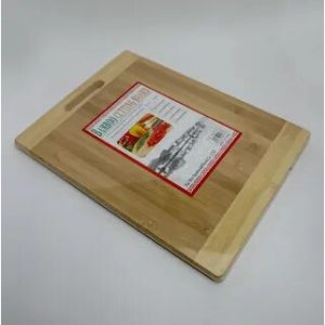 Разделочная доска с ручкой кухонная 28х38см (бамбуковая)