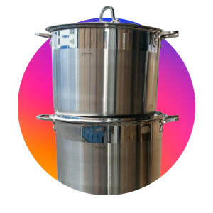 Набор кастрюль Rozenpik RP-2039,2040 /4 предметов,из нержавеющей стали 12л,15л