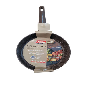 Сковородка ,коричневый мрамор 24см (Olina)