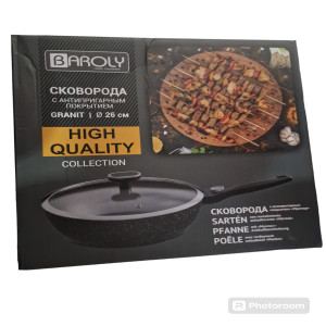 Сковорода с антипригарный покрытий granit с/р 81120-7-G-26 (BAROLY)