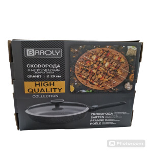 Сковорода с антипригарный покрытий granit с/р  81120-7-G-20 (BAROLY)