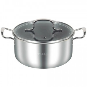 Кастрюля из нержавеющей стали 5,0л KL-4290-24 (1х6)